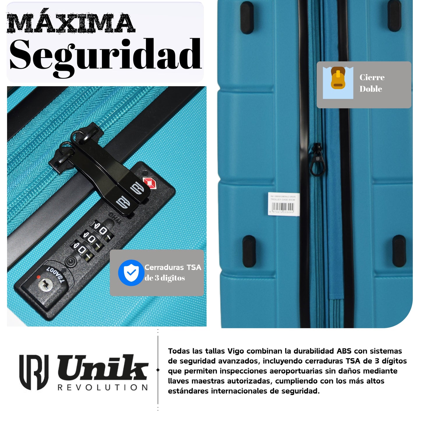 MALETA GRANDE VIGO EXTENSIBLE TSA ECO 77CM