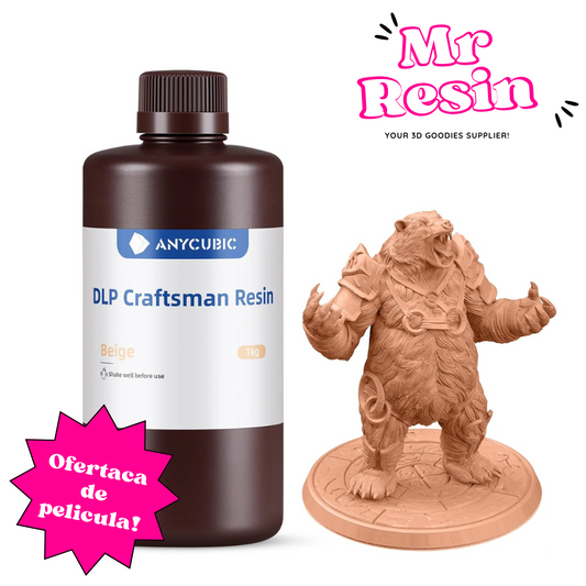 Resina DLP 1 kg alta precisión para impresora 3D Craftsman