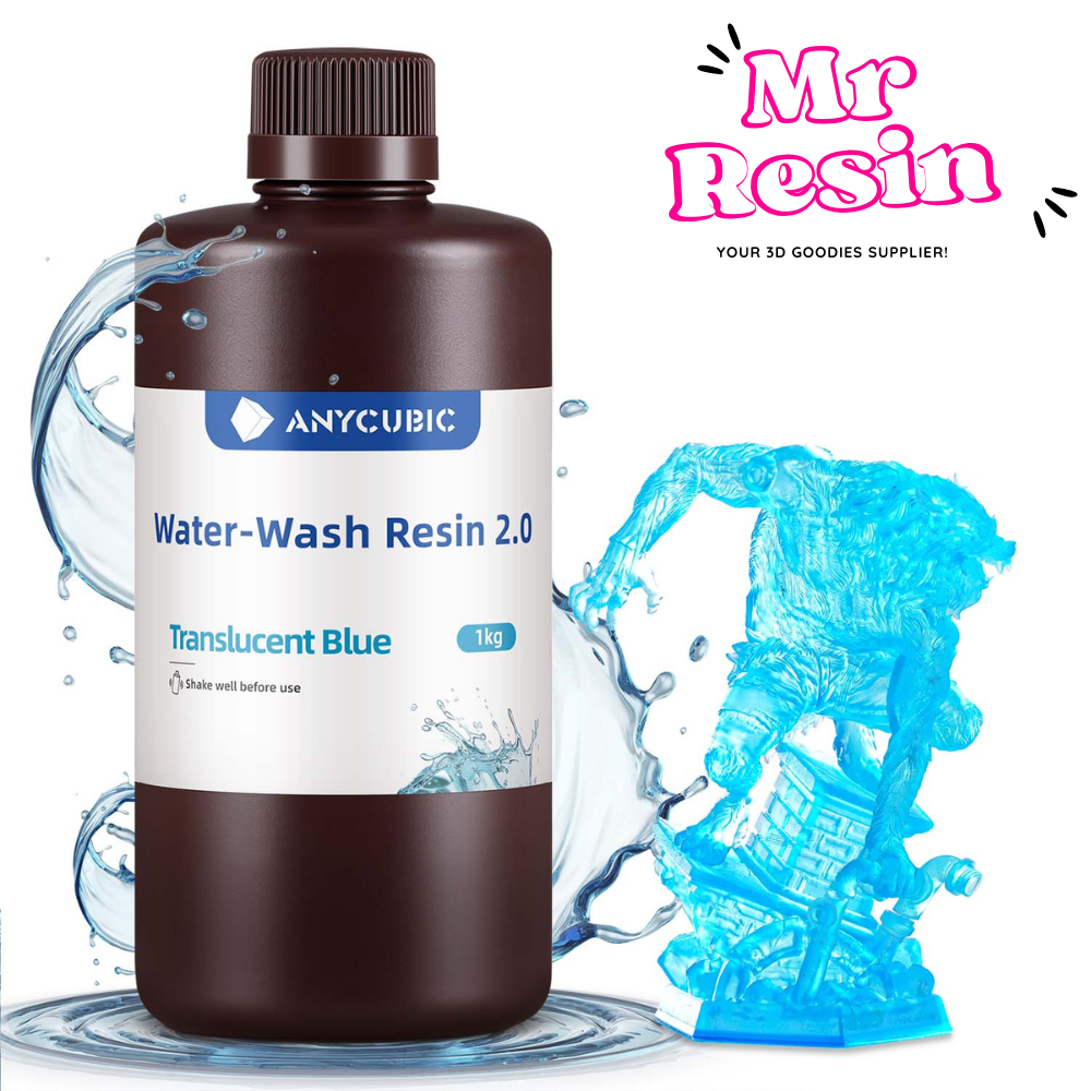 Resina lavable al agua 2.0 1kg para impresora 3D 9 colores