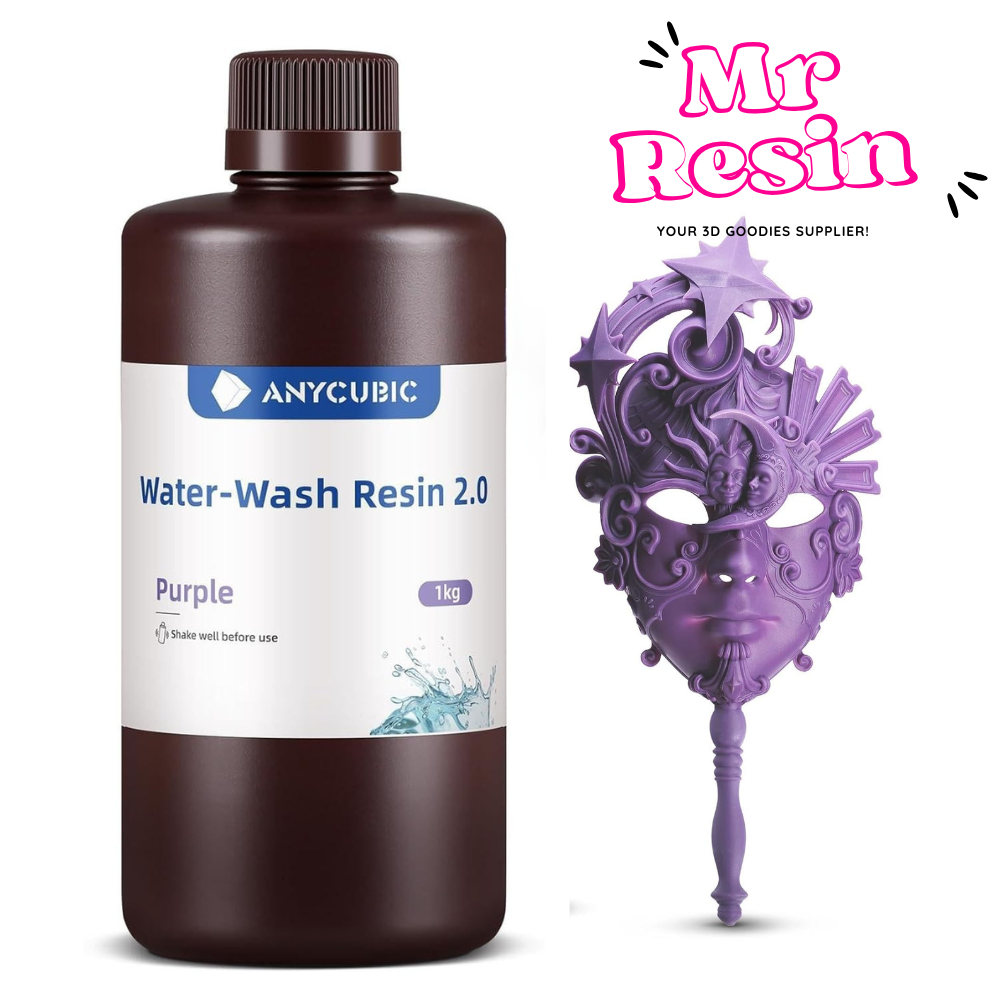 Resina lavable al agua 2.0 1kg para impresora 3D 9 colores