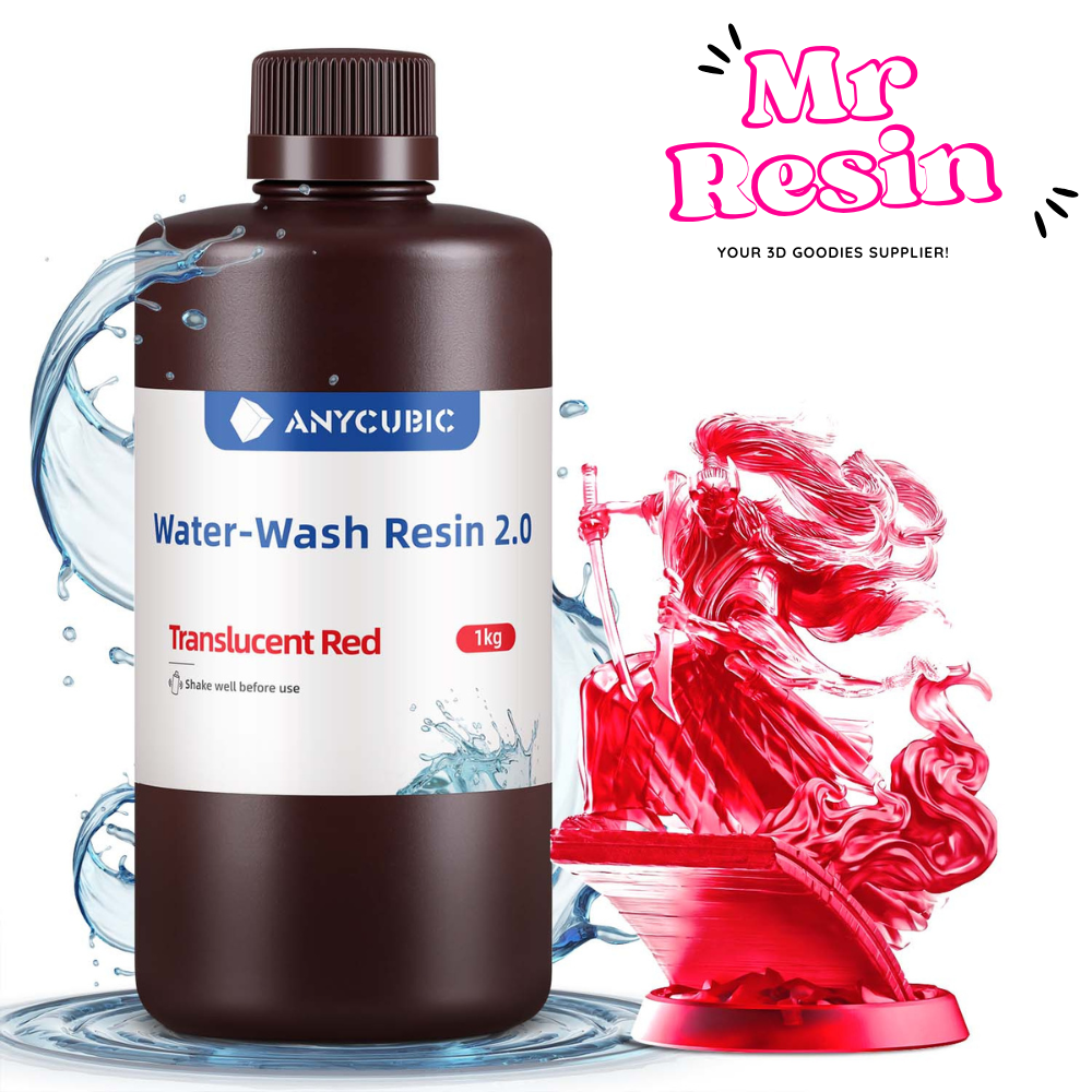 Resina lavable al agua 2.0 1kg para impresora 3D 9 colores