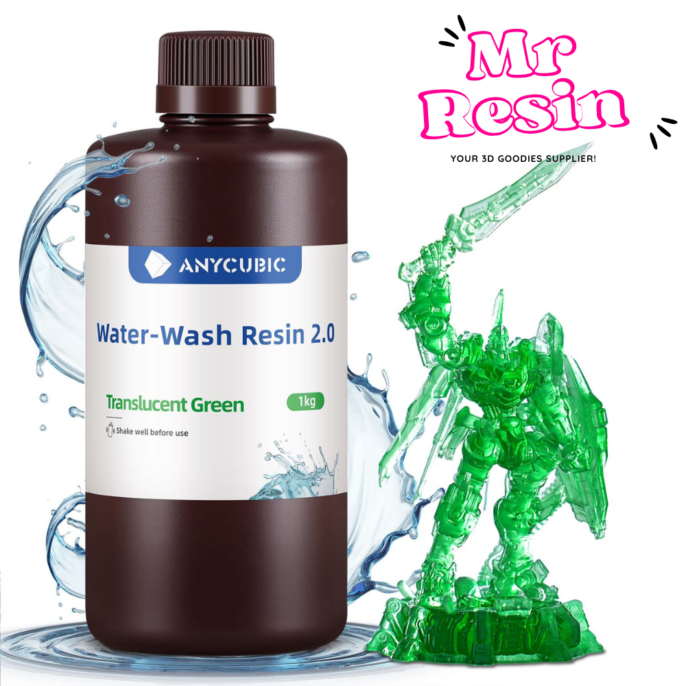 Resina lavable al agua 2.0 1kg para impresora 3D 9 colores