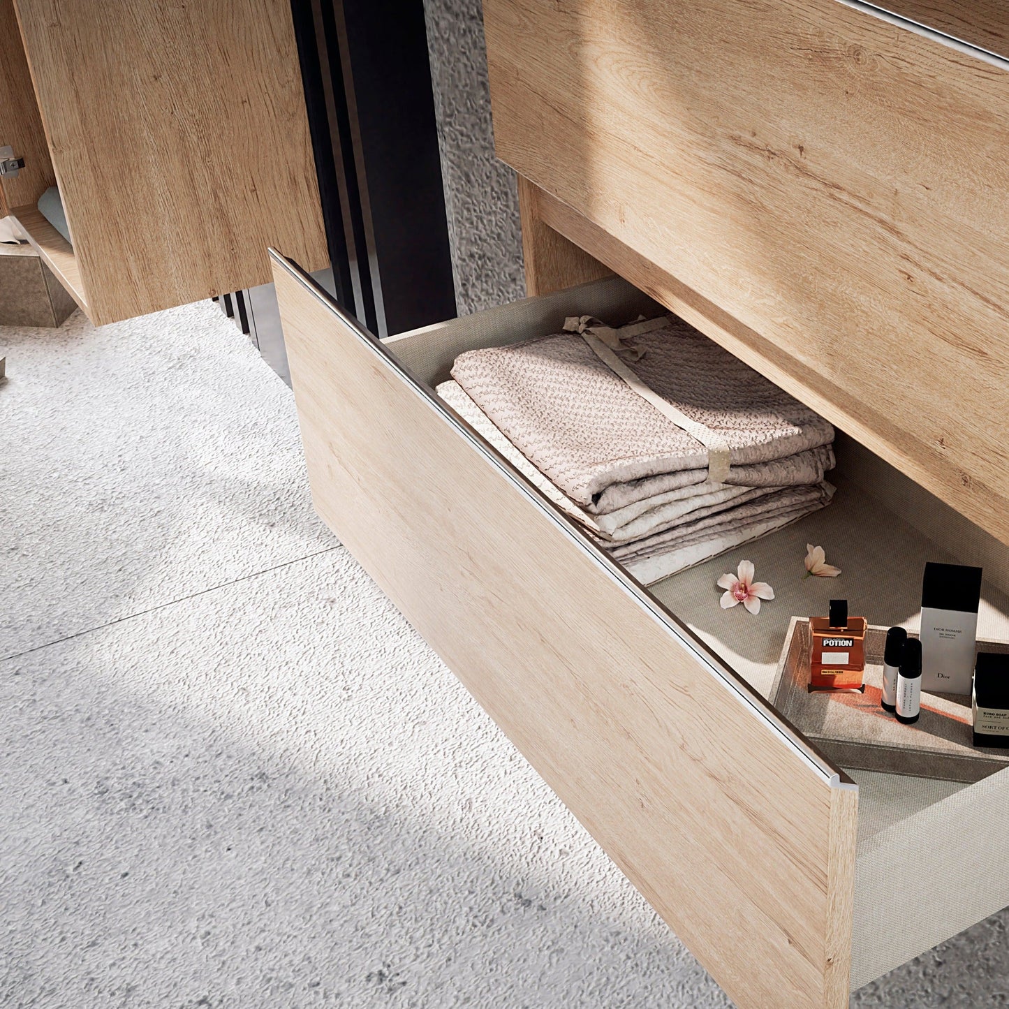 BATHME MADISON TOP Conjunto Completo Mueble 3 Cajones Bambú