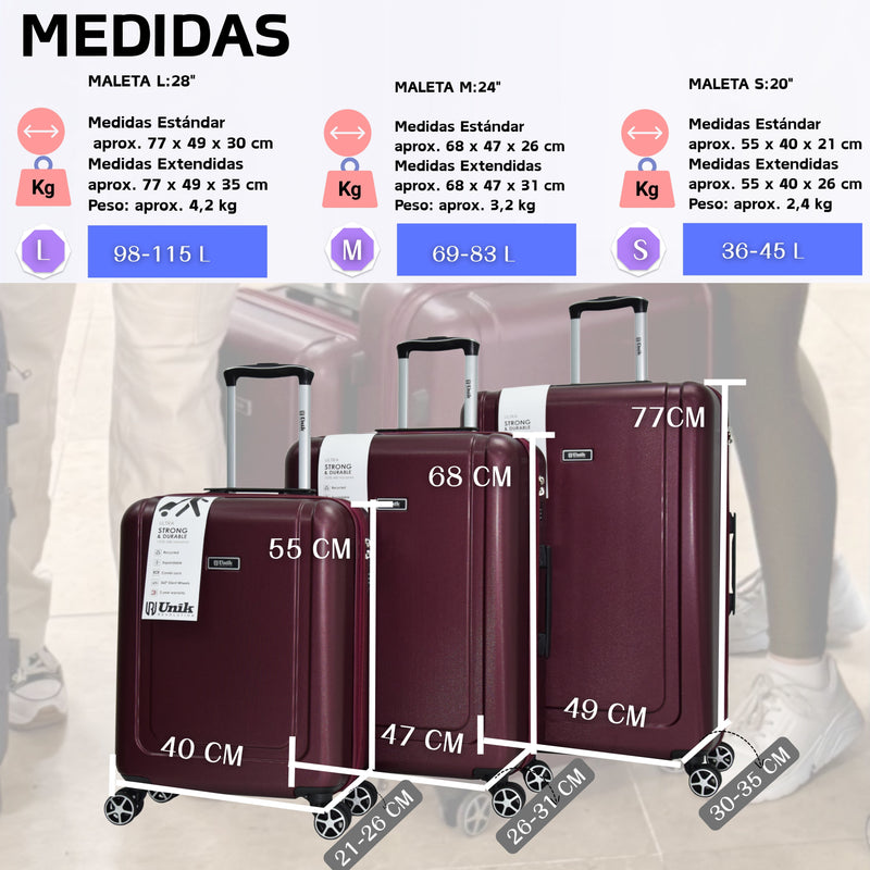 MALETA GRANDE RIGIDA EXTENSIBLE- KAPPA-GRACE-77CM