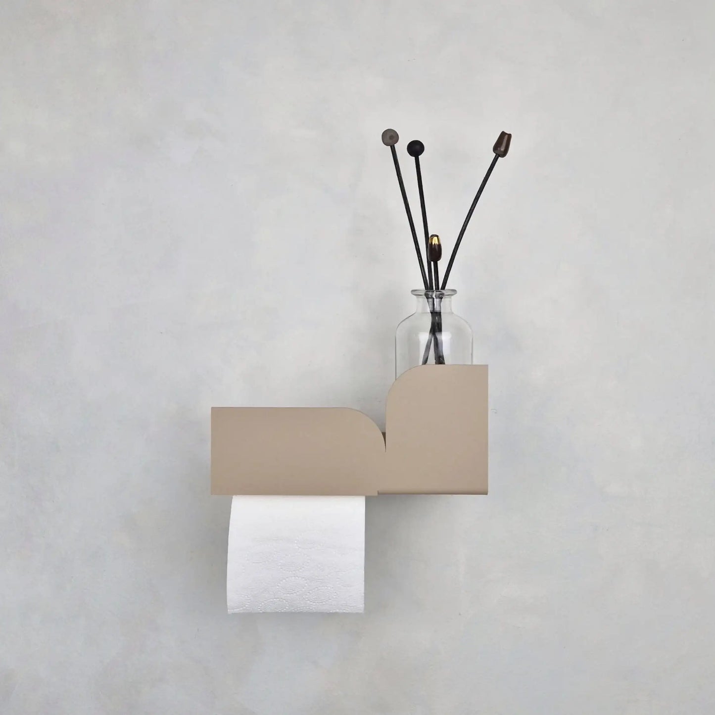 Estantería de pared metálica Torino – repisa flotante para baño