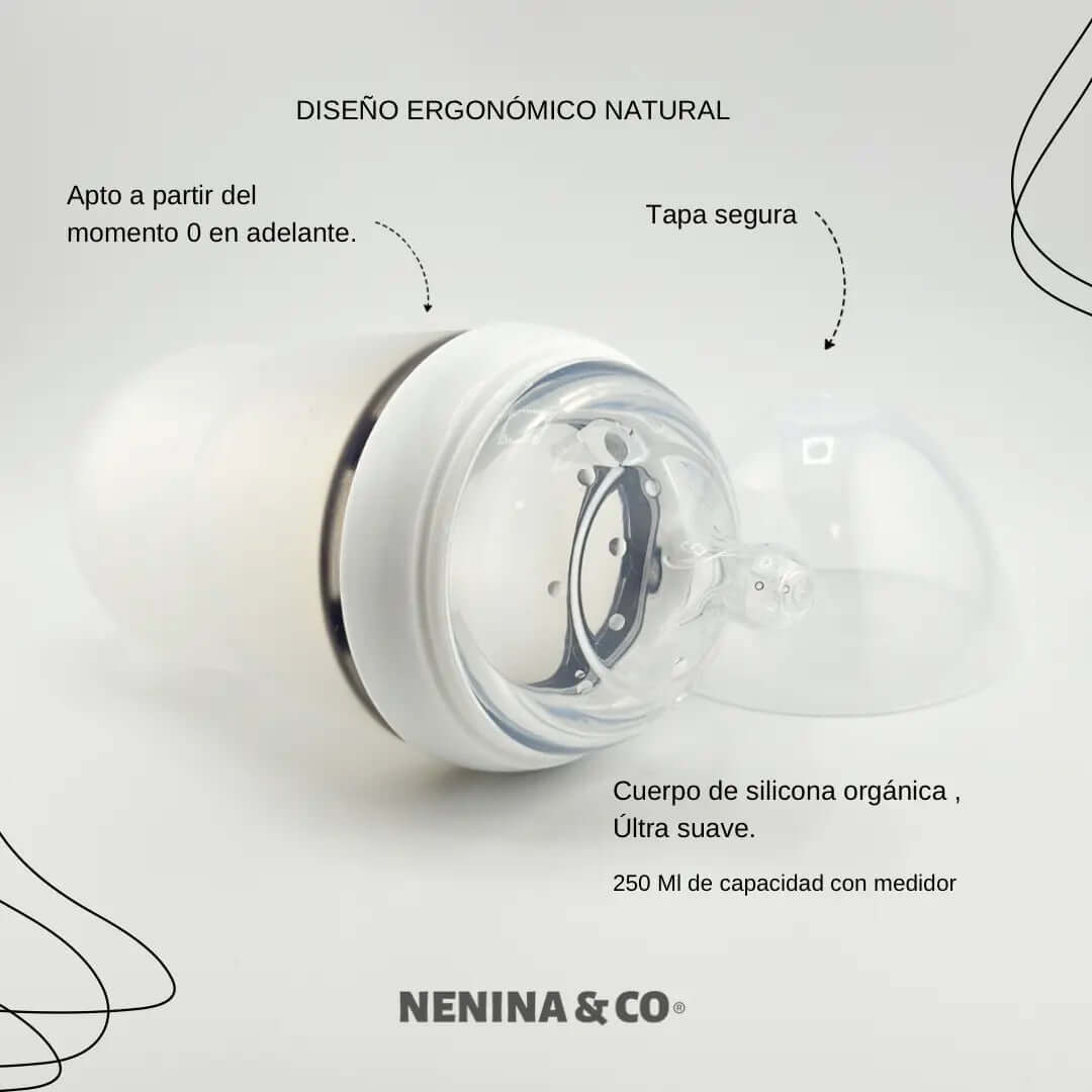 Biberon Anticólico Maternal Nenina & Co Silicona organica