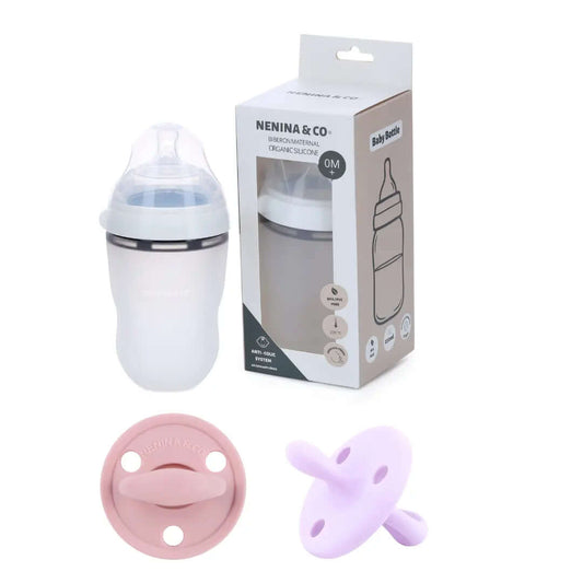 Biberon + 2 Chupetes DIAMOND FS Nenina & Co