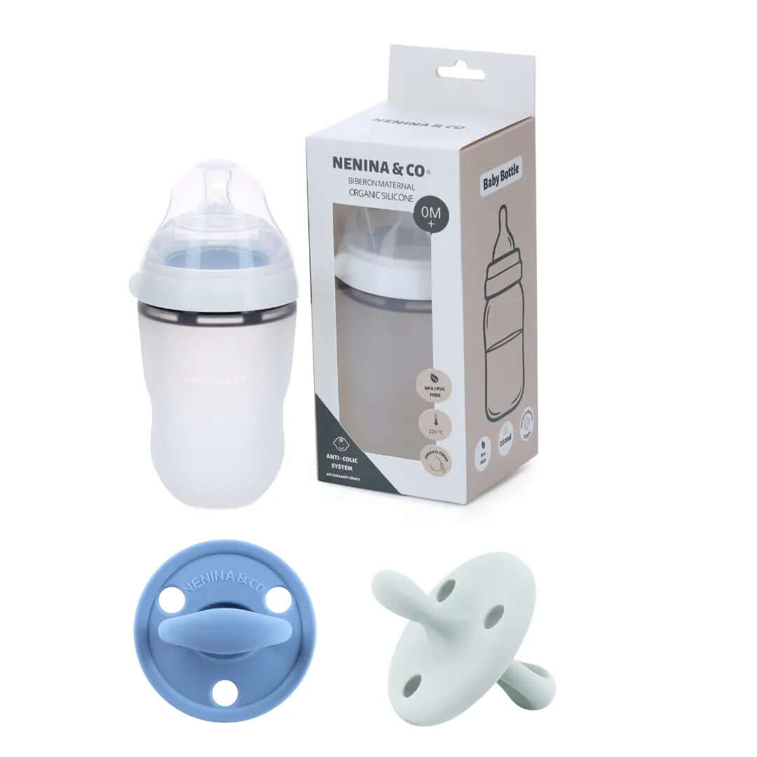 Biberon + 2 Chupetes DIAMOND FS  Nenina & Co