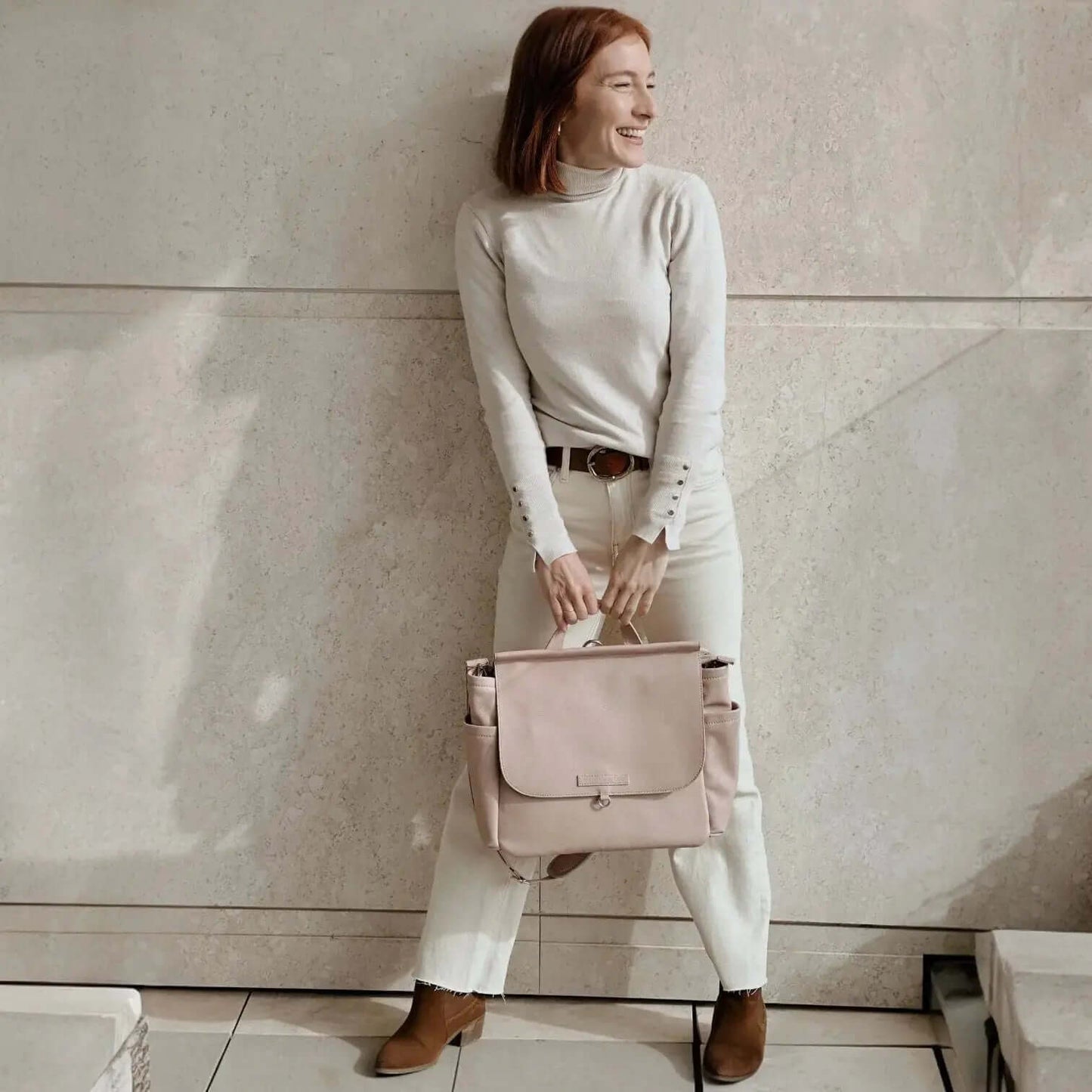 Bolso Maternal MIREM By Nenina & Co Rosa pálido + Cambiador