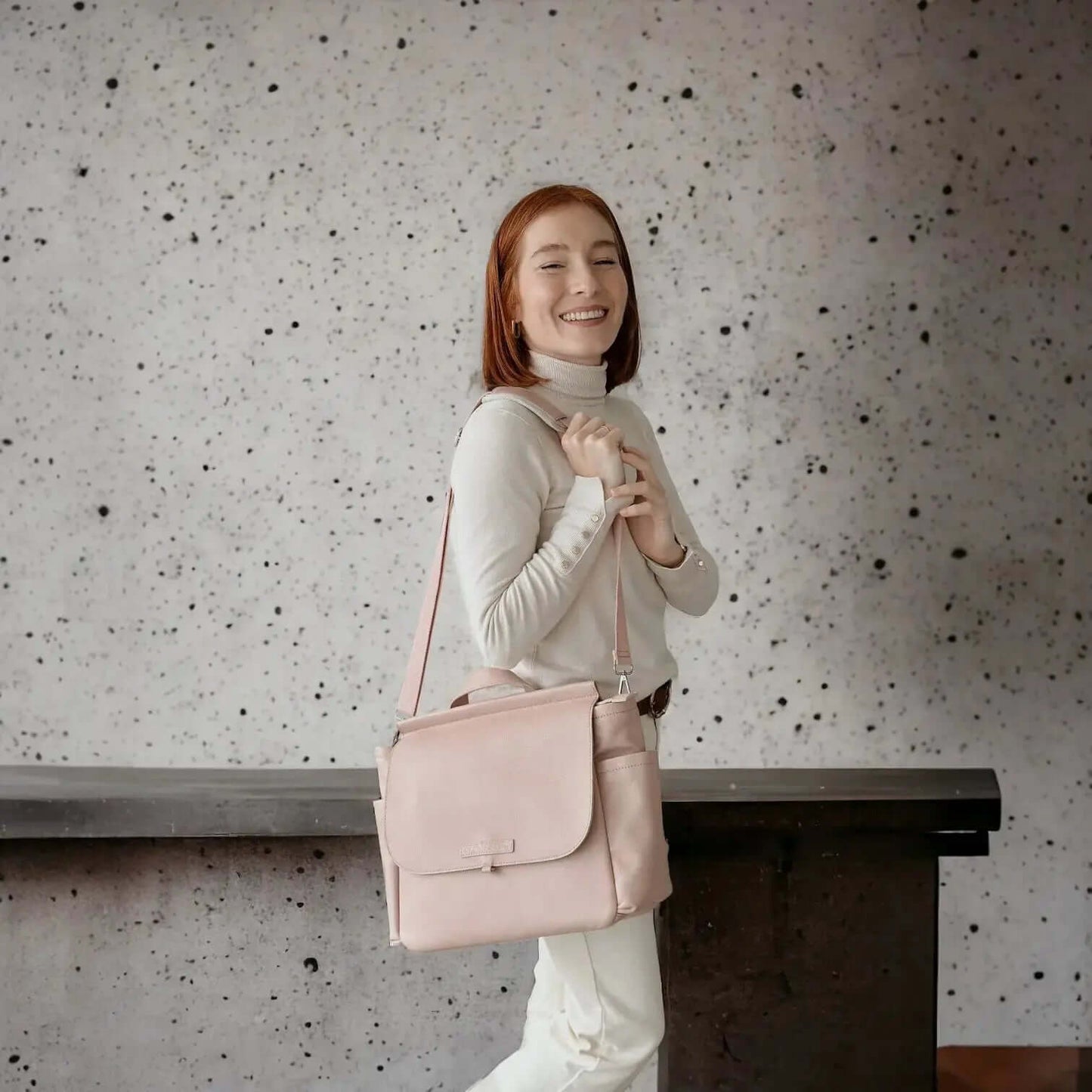 Bolso Maternal MIREM By Nenina & Co Rosa pálido + Cambiador