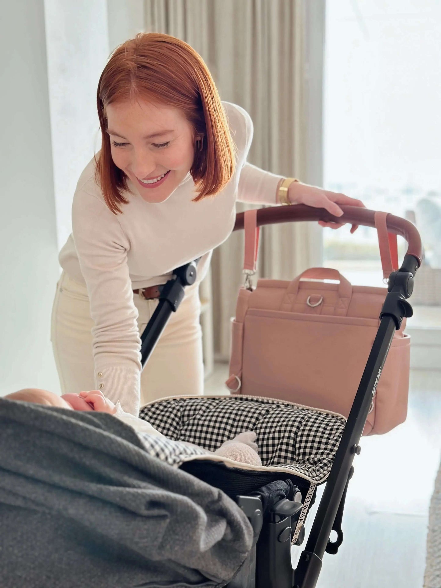 Bolso Maternal MIREM By Nenina & Co Rosa pálido + Cambiador