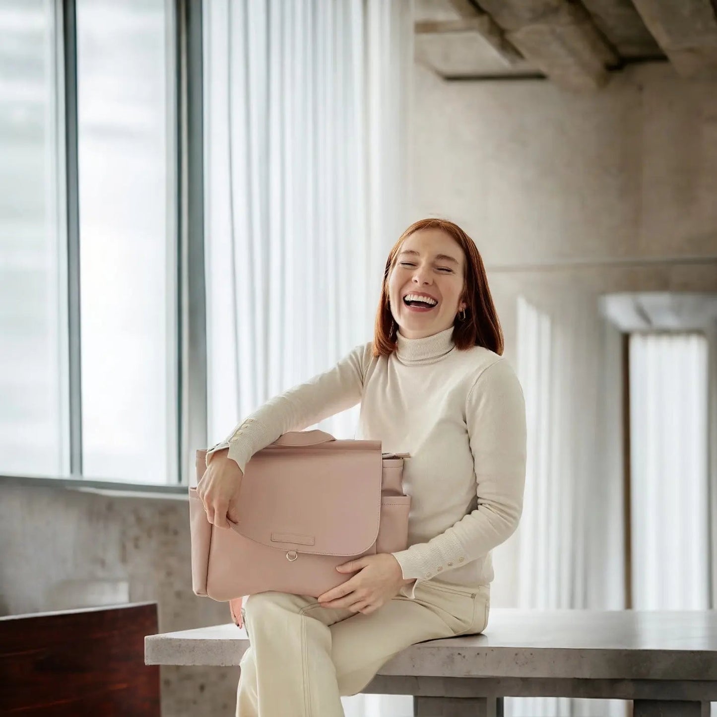 Bolso Maternal MIREM By Nenina & Co Rosa pálido