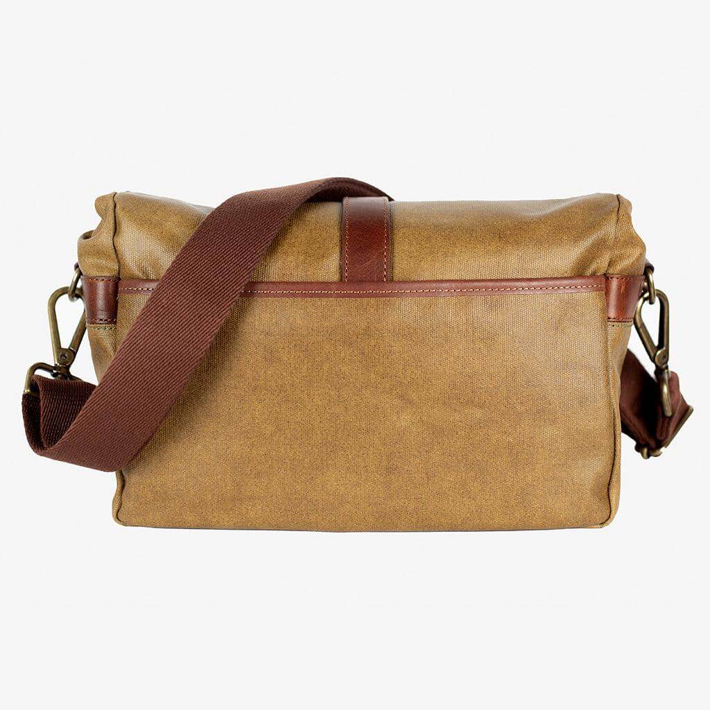 Olive Green Waxed Canvas Camera Bag crossbody design for daily photography