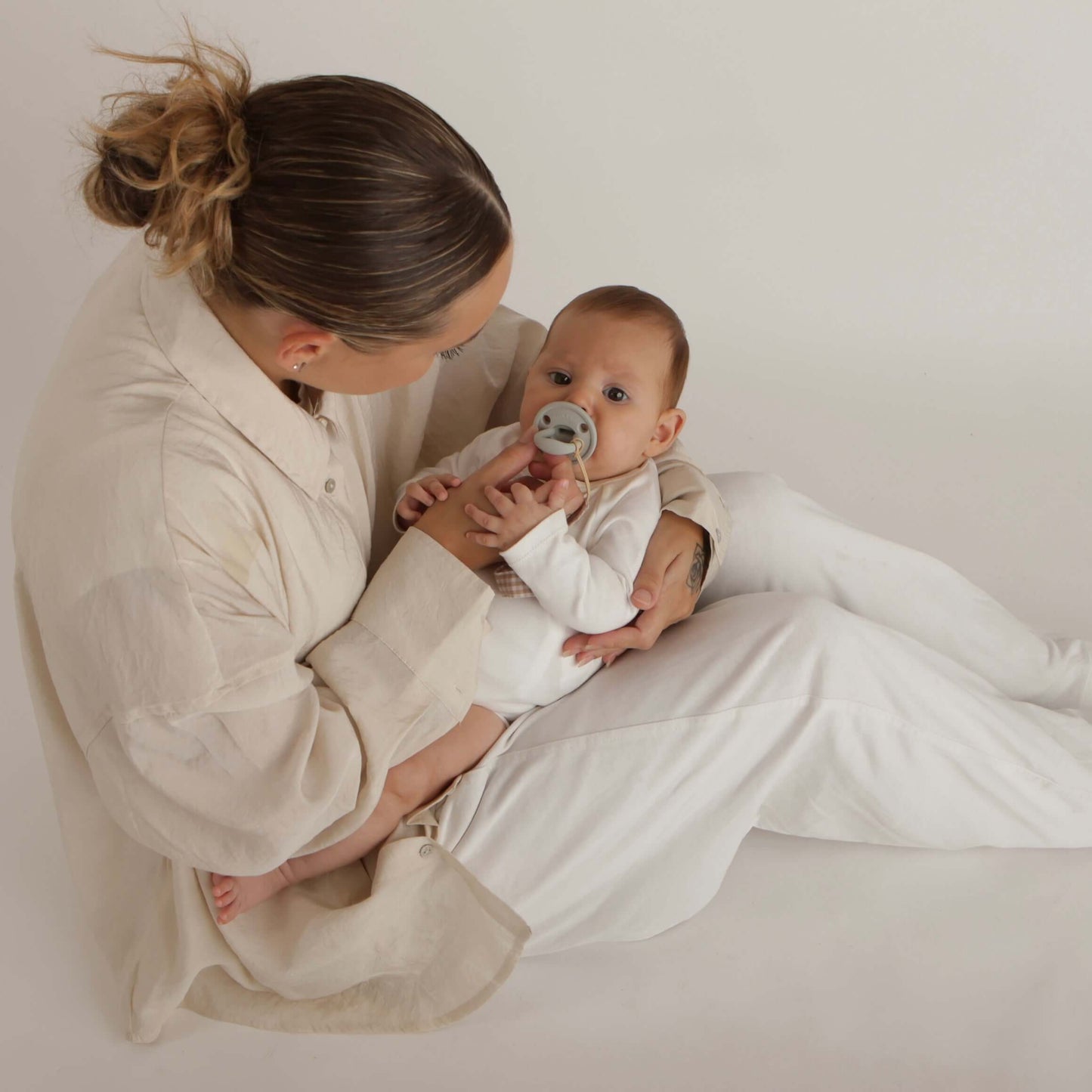 Chupete DIAMOND FS By Nenina & Co New Rojo, Rosa pálido y Gris