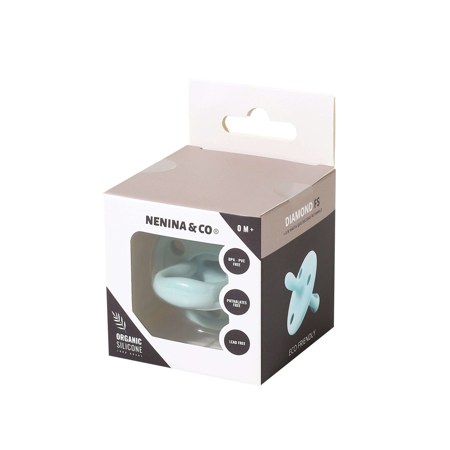 Nuevo Pack 2 Chupetes DIAMOND FS Tetina Fisiológica | Silicona Orgánica Nenina & Co