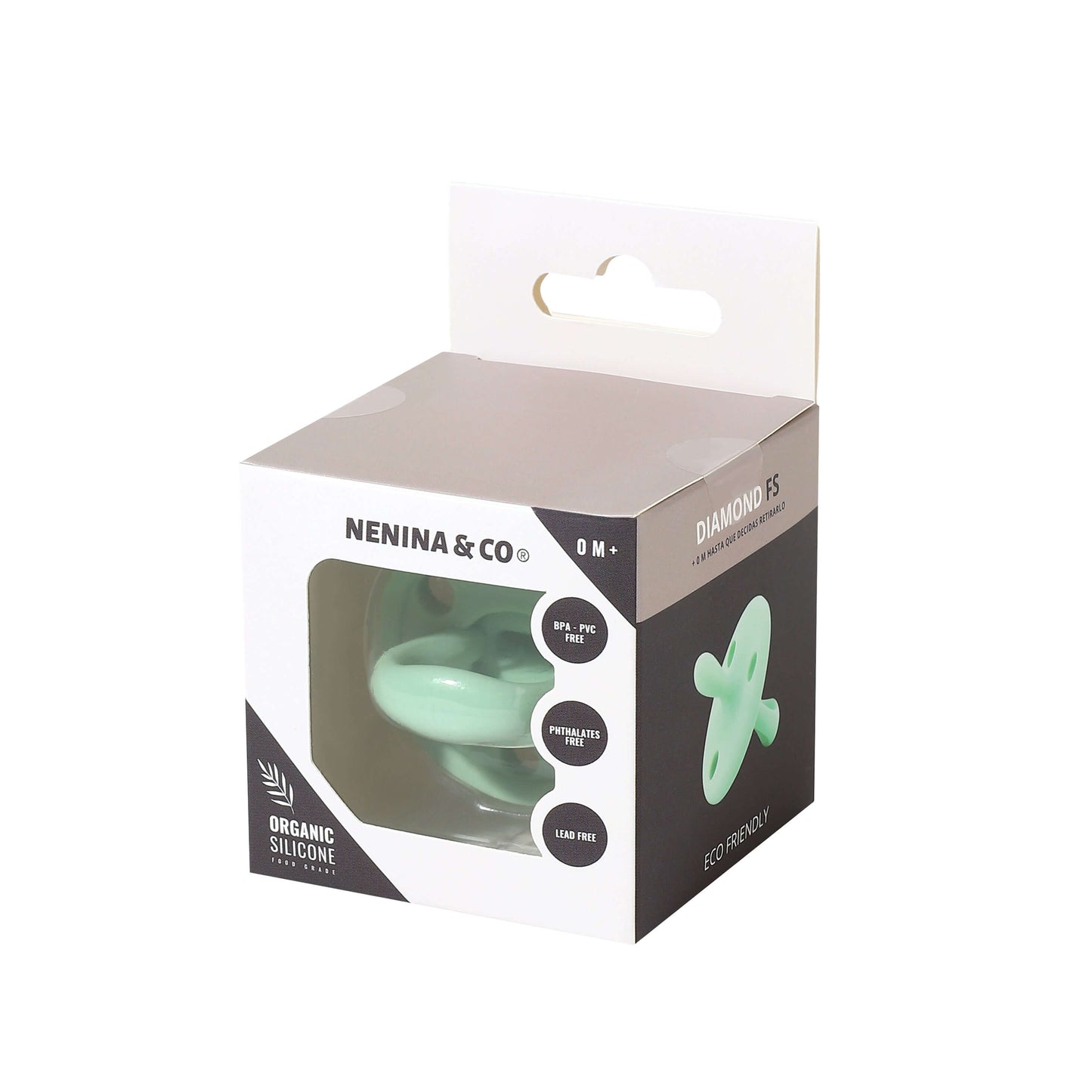 Chupete DIAMOND FS By Nenina & Co New Rojo, Mint y Gris