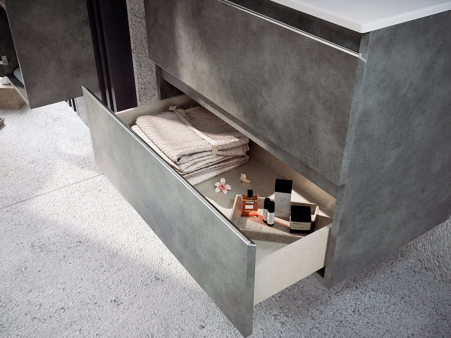 BATHME MADISON TOP Mueble de Baño con Lavabo Cemento