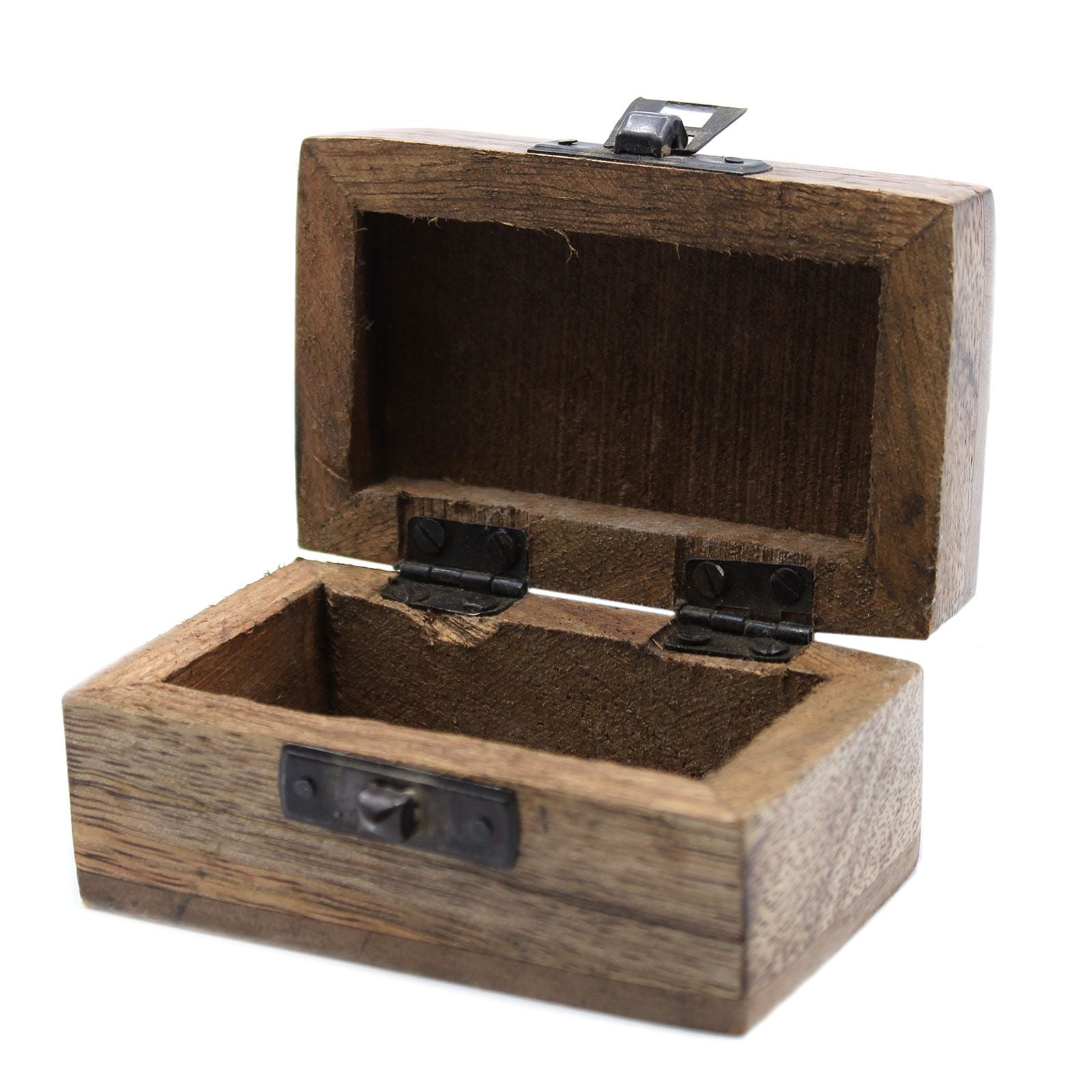 Caja de Madera Blanca 8.5x5.5x4cm Pastillero Diseño Eslavo