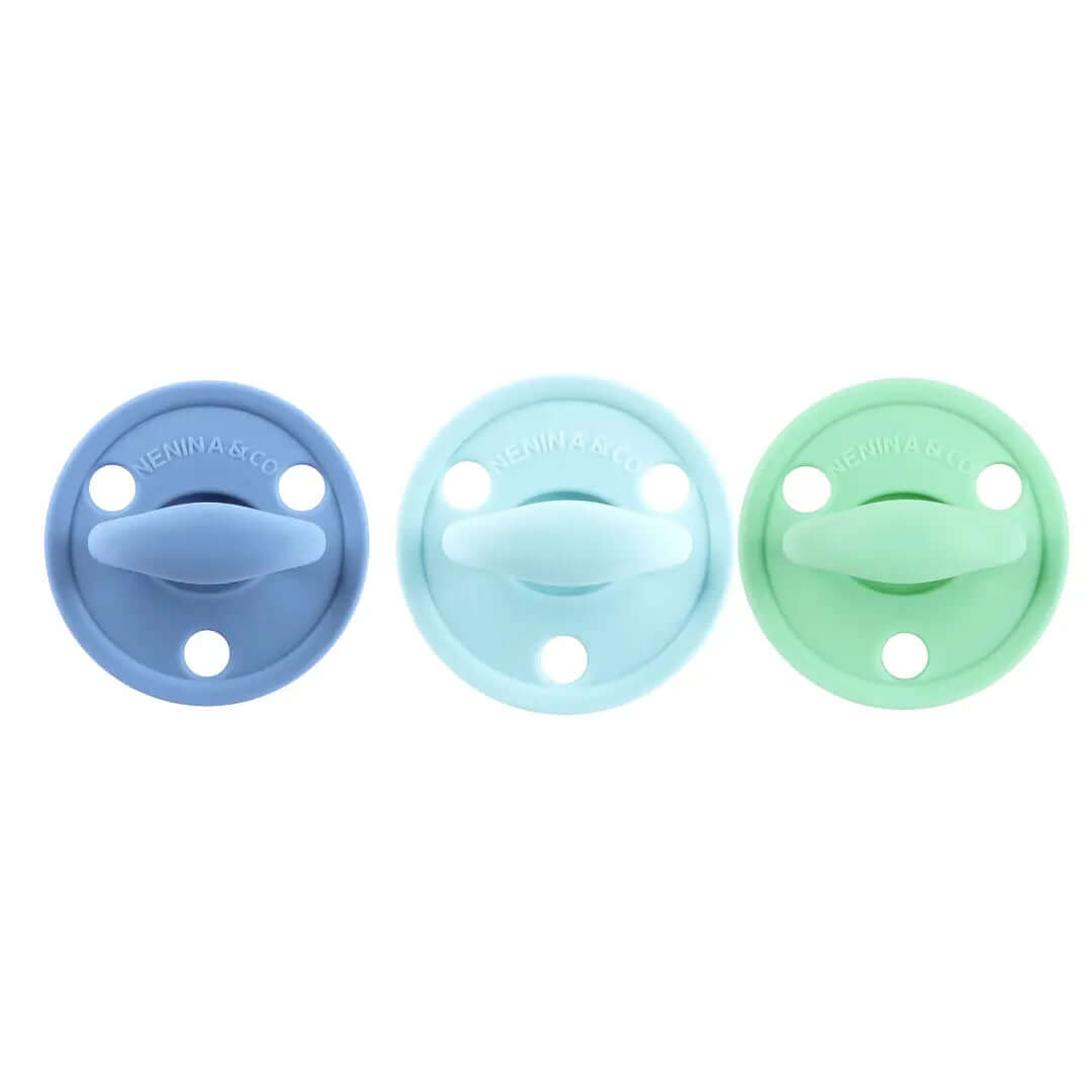 Chupete DIAMOND FS By Nenina & Co Azul , Celeste y Mint