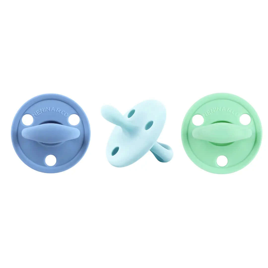 Chupete DIAMOND FS By Nenina & Co Azul , Celeste y Mint