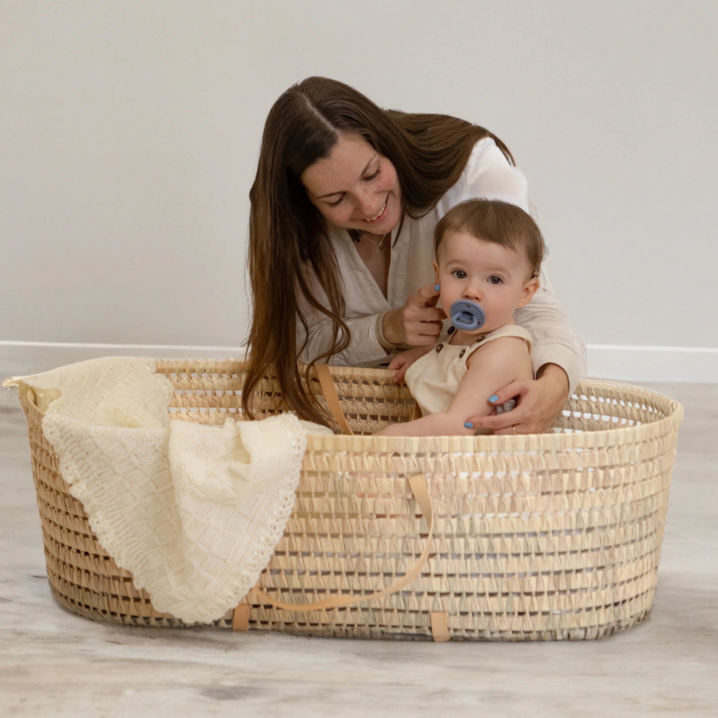 Chupete DIAMOND By Nenina & Co Azul, Gris y Amarillo