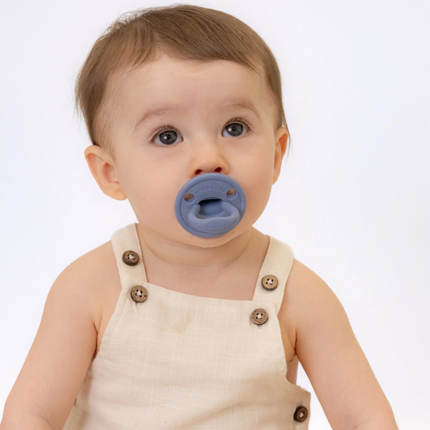 Chupete DIAMOND By Nenina & Co Azul, Gris y Amarillo