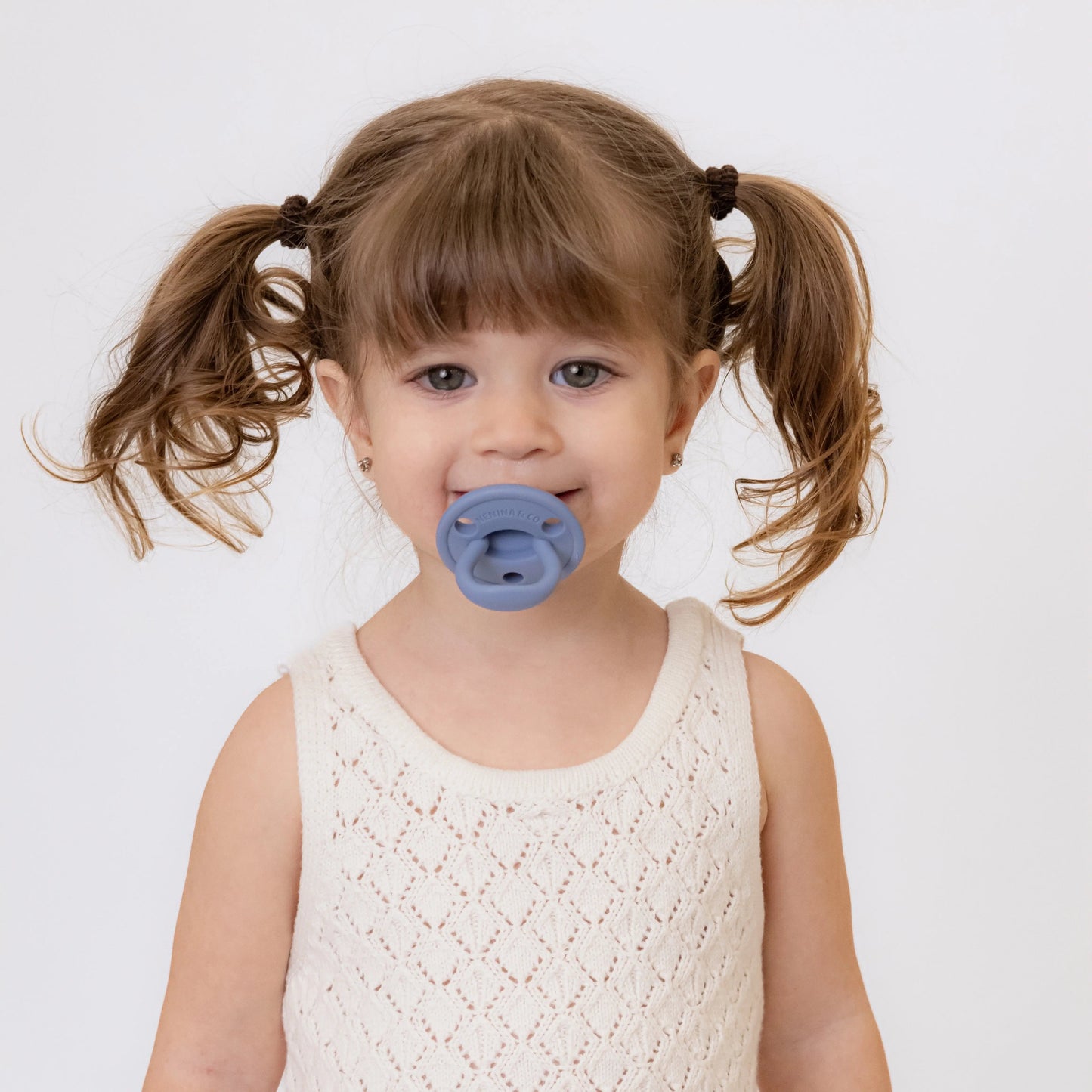 Chupete DIAMOND By Nenina & Co Azul, Gris y Amarillo