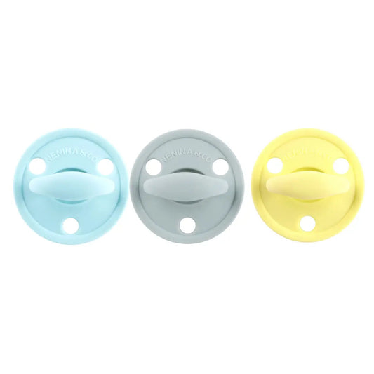 Chupete DIAMOND By Nenina & Co Celeste, Gris y Amarillo