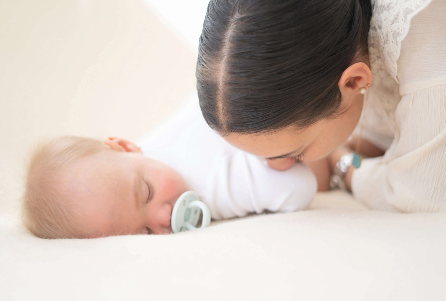 Chupete DIAMOND By Nenina & Co Celeste, Gris y Azul