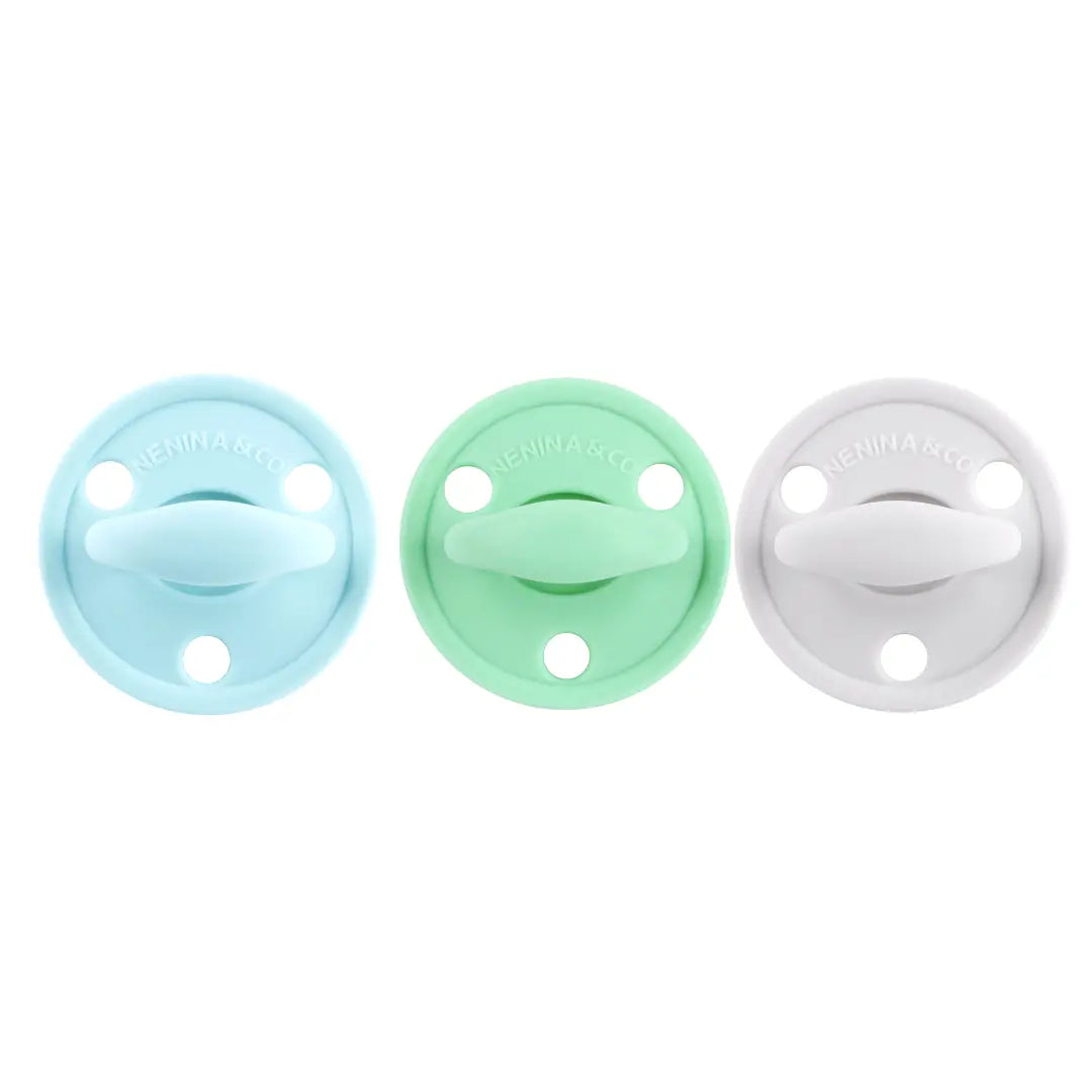 Chupete DIAMOND FS By Nenina & Co Celeste, Mint y gris