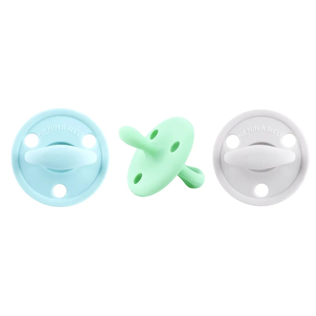 Chupete DIAMOND FS By Nenina & Co Celeste, Mint y gris