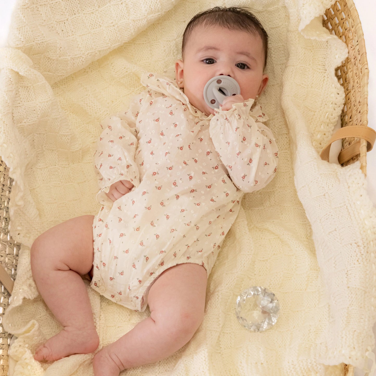 Chupete DIAMOND By Nenina & Co Rosa pálido, Beige y Amarillo