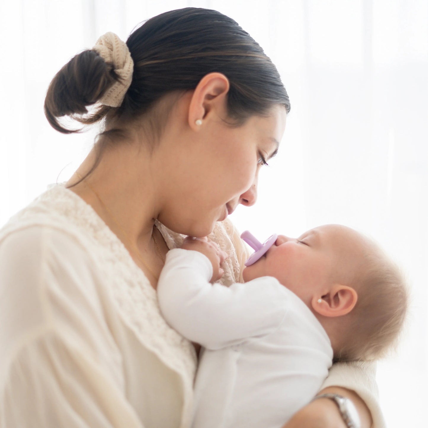 Chupete DIAMOND By Nenina & Co Rosa pálido, Beige y Amarillo