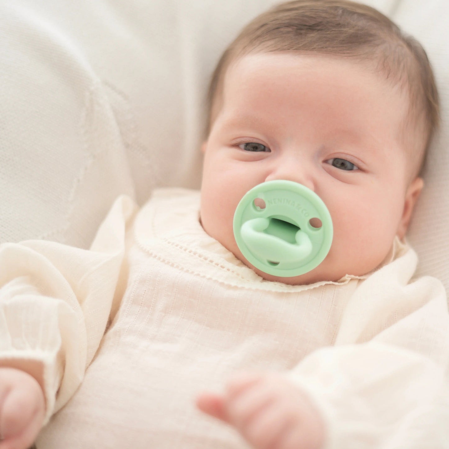 Chupete DIAMOND By Nenina & Co Lila y Mint | Silicona Orgánica para Bebé +12 Meses