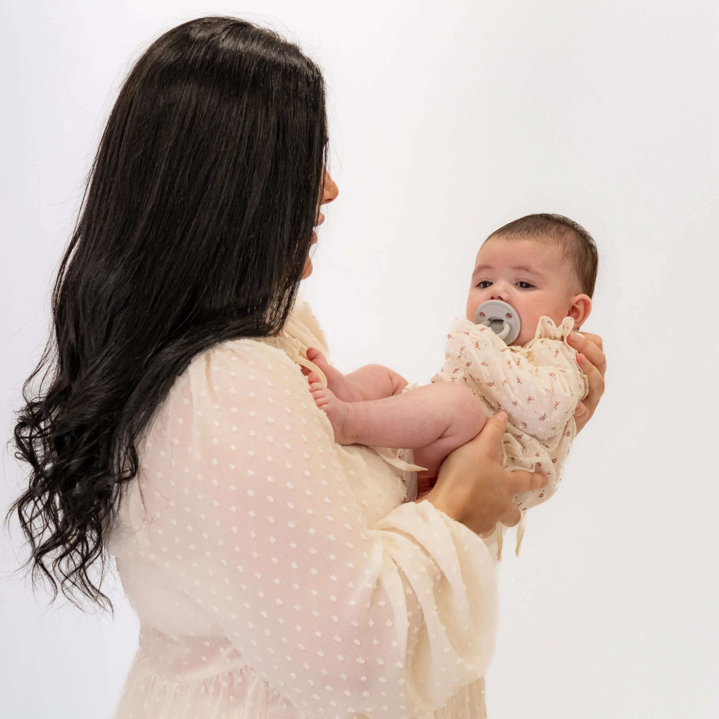 Chupete DIAMOND By Nenina & Co Mint y Gris | Silicona Orgánica para Bebé +12 Meses