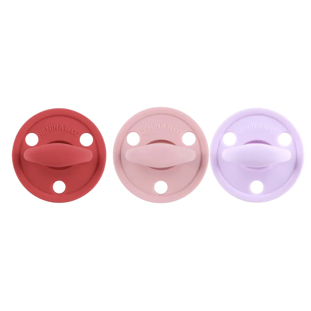 Chupete DIAMOND FS By Nenina & Co New Rojo, Rosa Pálido y Lila