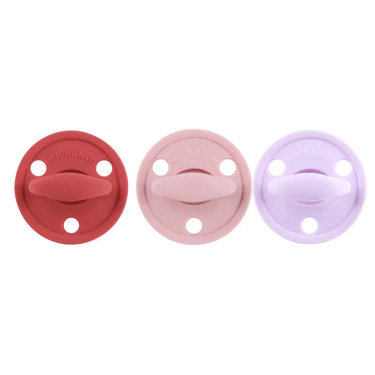 Chupete DIAMOND FS By Nenina & Co New Rojo, Rosa Pálido y Lila