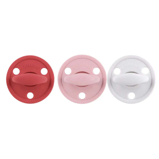 Chupete DIAMOND FS By Nenina & Co New Rojo, Rosa pálido y Gris