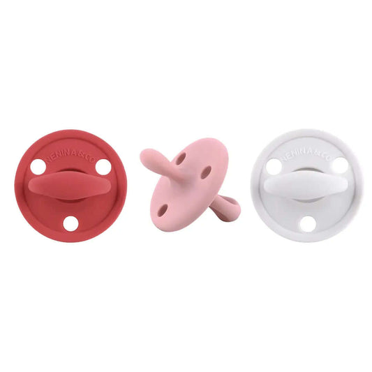 Chupete DIAMOND FS By Nenina & Co New Rojo, Rosa pálido y Gris