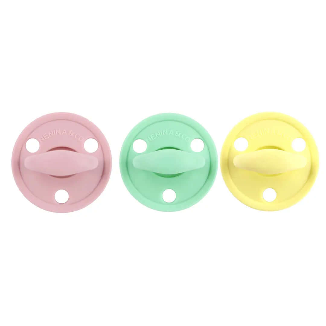 Chupete DIAMOND FS By Nenina & Co Rosa pálido, Mint y Amarillo