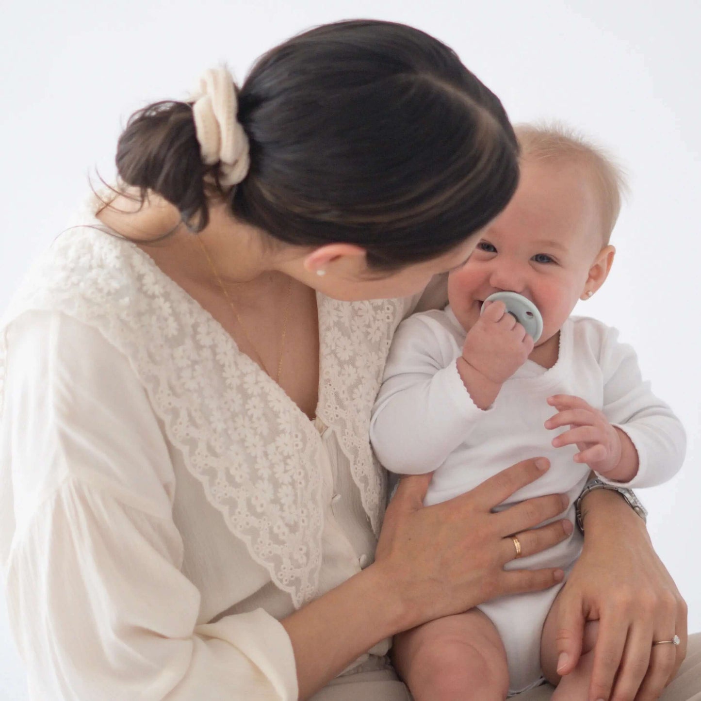 Chupete DIAMOND By Nenina & Co Azul, Mint y Gris