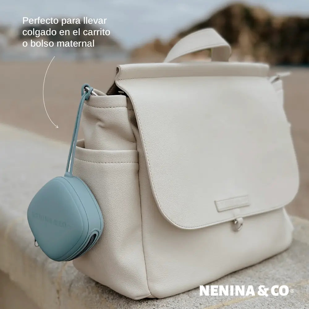 Chupete DIAMOND+ Guardachupete DIAMOND Dusty Blue Nenina & Co