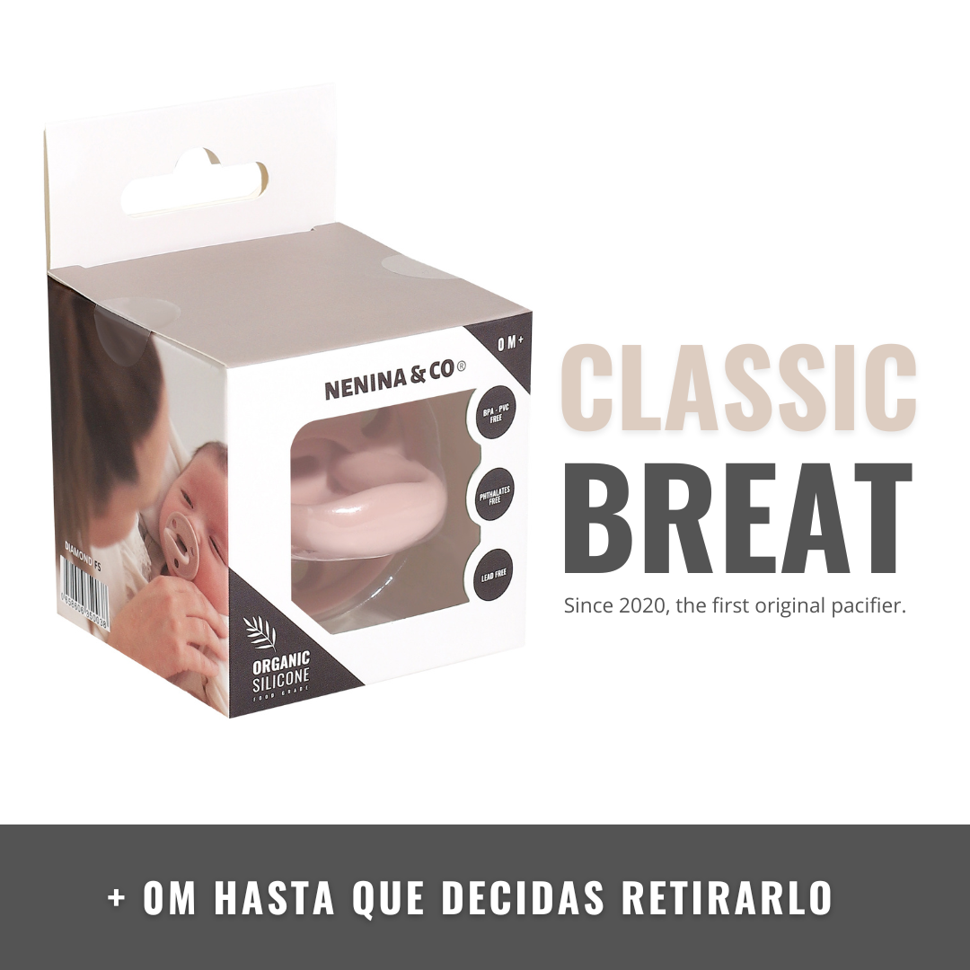 Kit 2 Chupetes Clásicos para Bebé Silicona Orgánica Nenina & Co