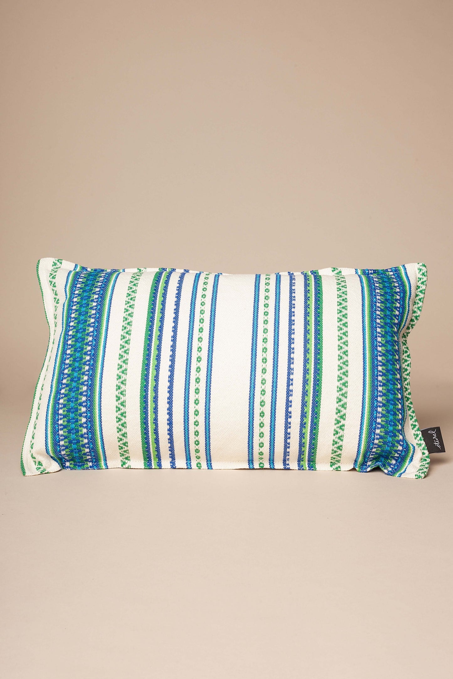 Funda cojín tejido manchego hierbabuena