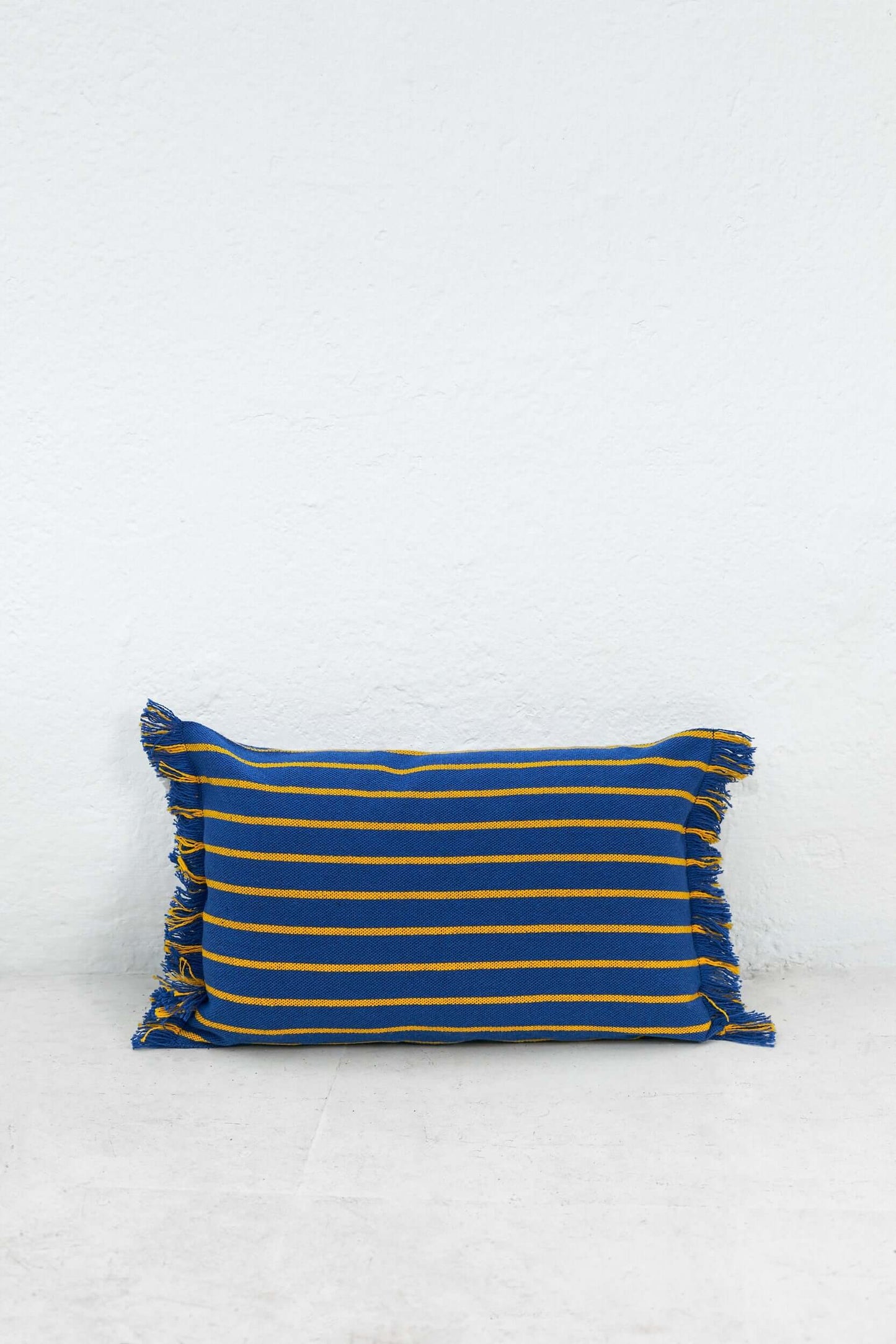 Funda cojín rayas granada azul 30cmx45cm