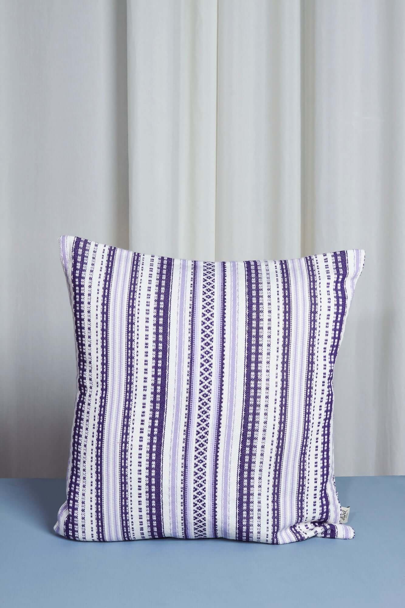 Funda cojín alpujarra malva 50cmx50cm