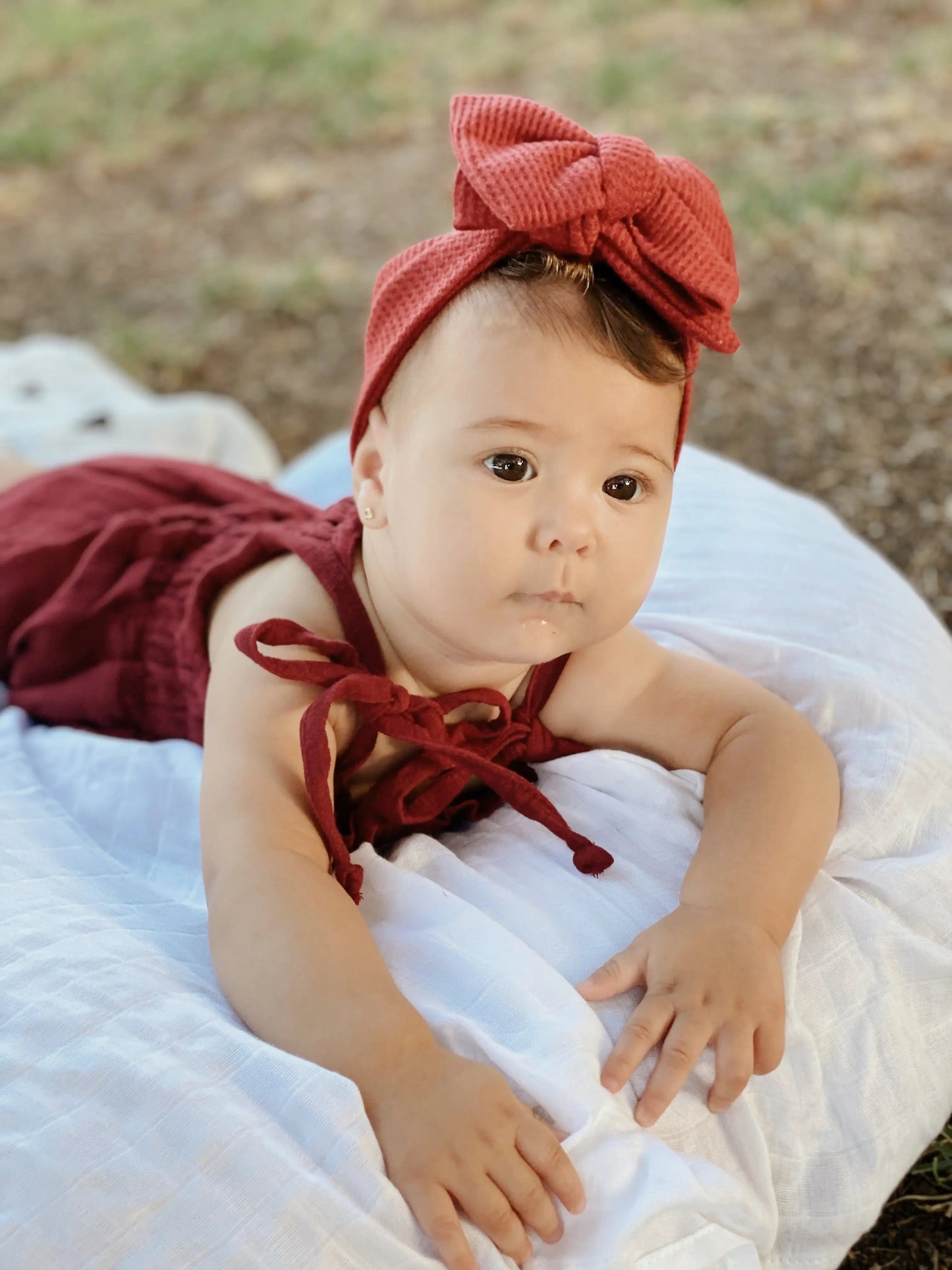 Conjunto Pelele + Diadema Nenina & Co Rojo