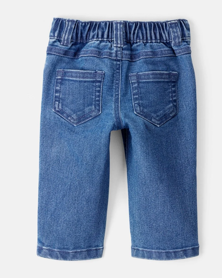 Conjunto 3 piezas chaleco de pana, body y pantalón denim