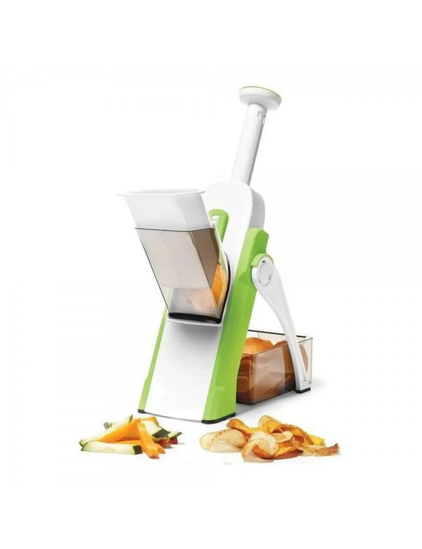 Cortador de verduras de seguridad sin contacto con cuchillas - Mandolina protege dedos y nudillos