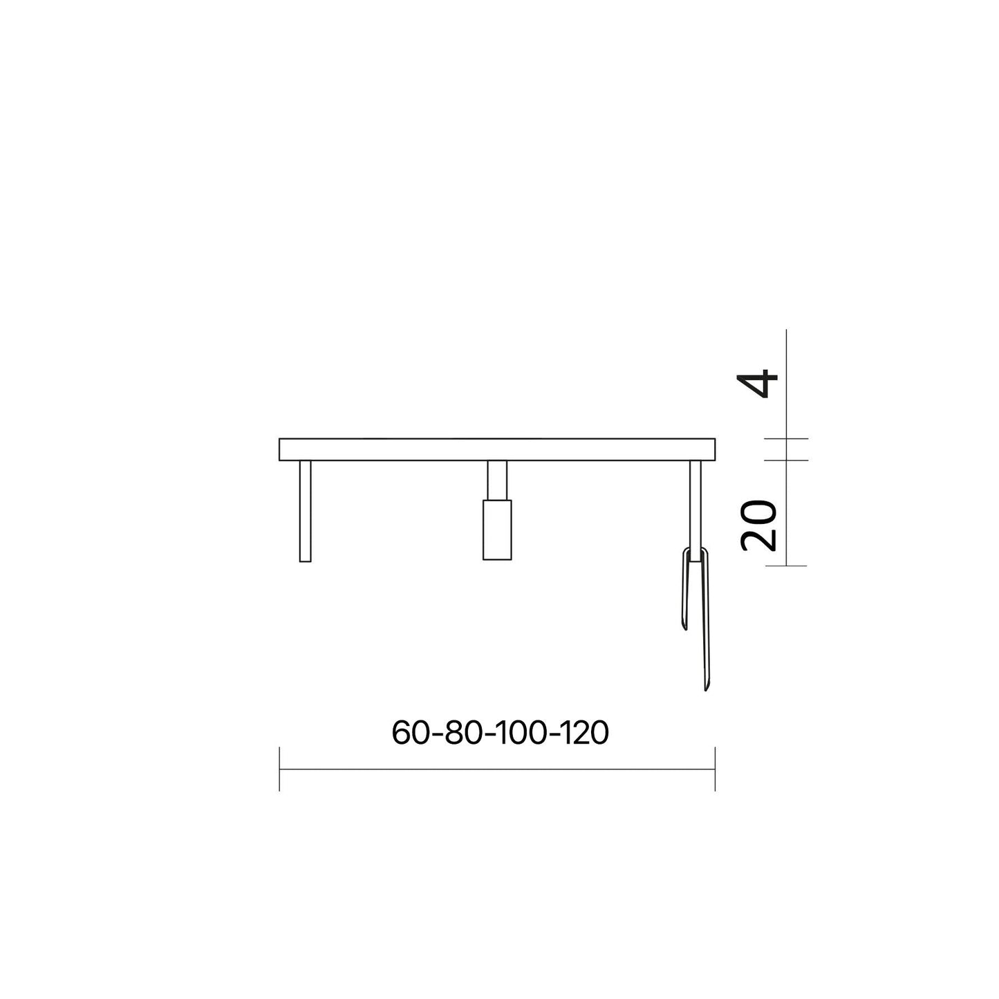 BATHME NIZA Encimera de Baño Sin Lavabo Color Roble